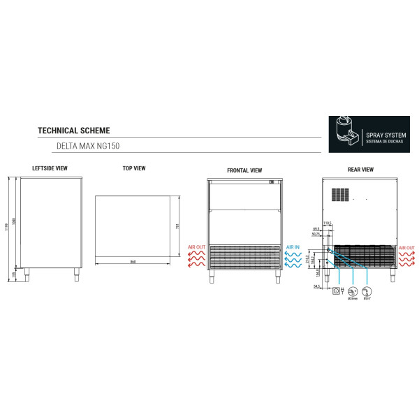 Купити Льодогенератор кускового льоду ITV DELTA MAX NG150 від відомого виробника ITV