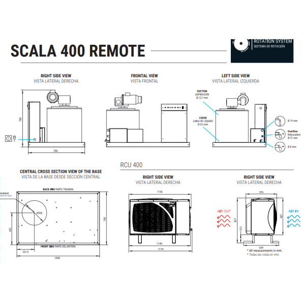 Купити Льодогенератор лускатого льоду ITV SCALA REMOTE 400-600 окремо хол. блок від відомого виробника ITV