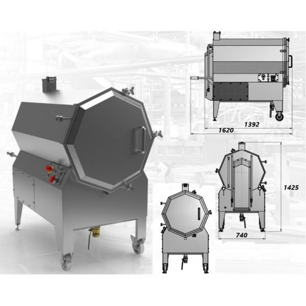 Машина для миття коптильних шпажок NIRO-TECH MK-300 від відомого виробника NIRO-TECH